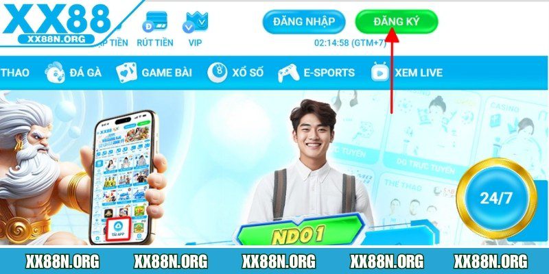 Hướng dẫn cách đăng ký XX88 chi tiết qua các bước 